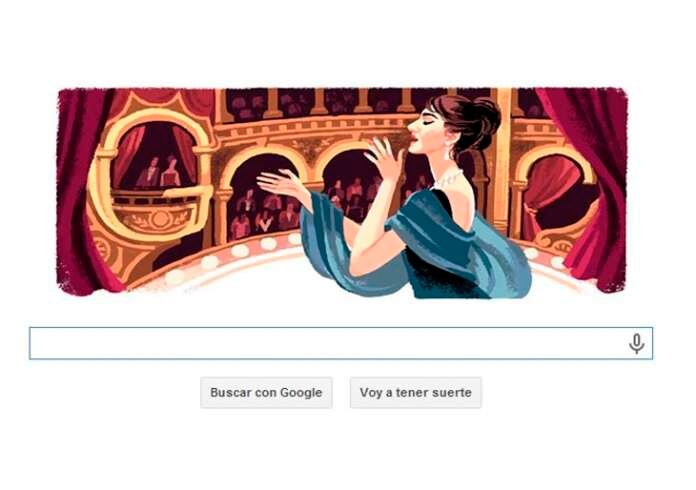 Doodle Maria Callas