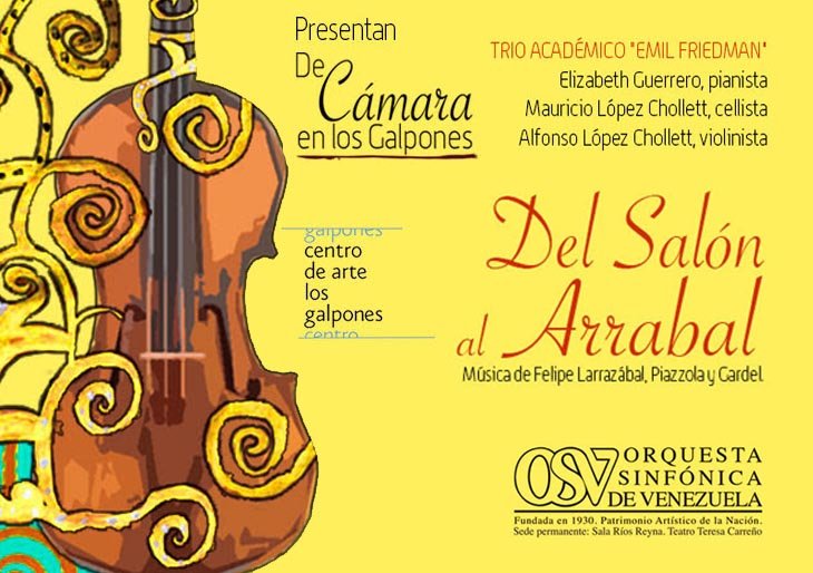 Concierto "Del Salón al Arrabal" con el Trío Académico Emil Friedman | Domingo 10 de agosto 12:30 pm