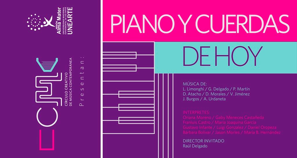 El Círculo Creativo de Música Contemporánea invita al 1er recital de música contemporánea Piano y Cuerdas