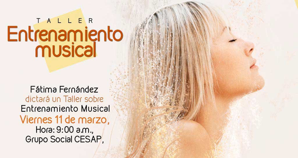 Fátima Fernández ofrece taller de salud y prevención para músicos