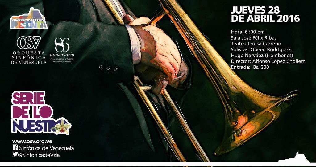 Sinfónica de Venezuela presenta una noche de trombones