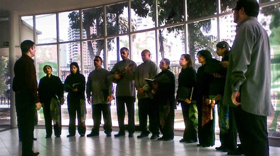 Grupo Vocal Quibure en el Salón Siglo XXI