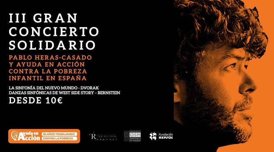 Ovación general y lleno absoluto anoche en el concierto Acordes con Solidaridad, dirigido por Pablo Heras-Casado en el Teatro Real