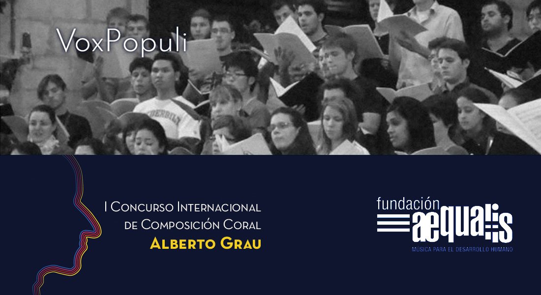 Abiertas votaciones online: VoxPopuli, premio del público del Concurso Internacional de Composición Coral Alberto Grau