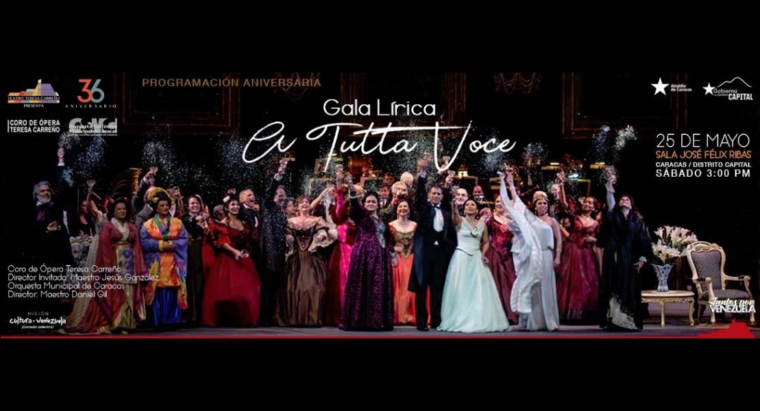 Vuelve “A tutta voce” con el Coro de Ópera Teresa Carreño en el TTC
